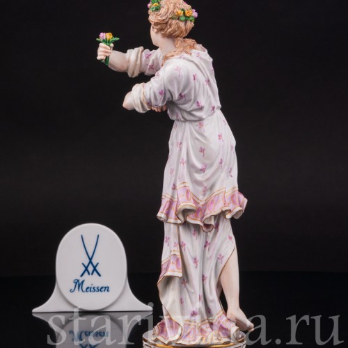 Фарфоровая статуэтка Гора, одна из дочерей Зевса и Фемиды, Meissen, Германия, пер. пол. 19 в.