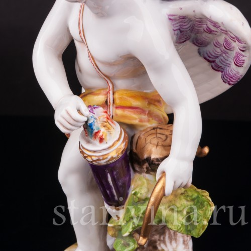 Статуэтка из фарфора Амур, Dressel, Kister & Co, Германия, кон. 19 в.