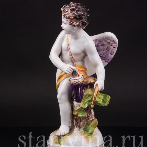 Статуэтка из фарфора Амур, Dressel, Kister & Co, Германия, кон. 19 в.