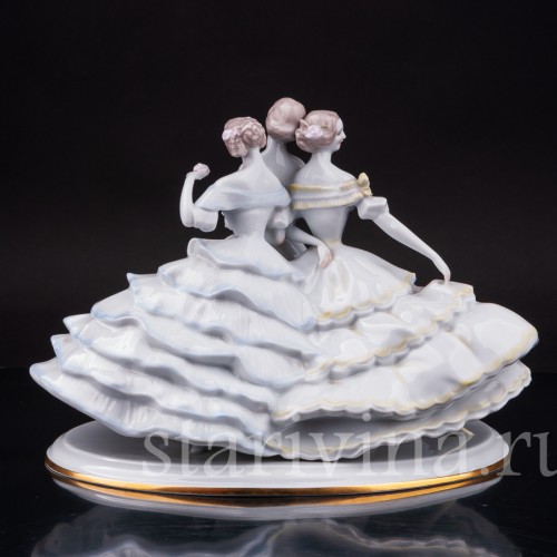Фарфоровая статуэтка Три танцовщицы, Rosenthal, Германия, 1935 год.