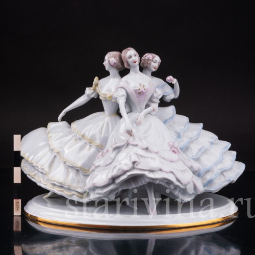 Фарфоровая статуэтка Три танцовщицы, Rosenthal, Германия, 1935 год.