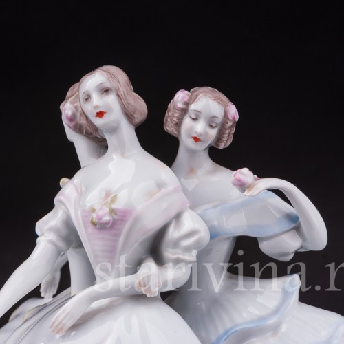Фарфоровая статуэтка Три танцовщицы, Rosenthal, Германия, 1935 год.