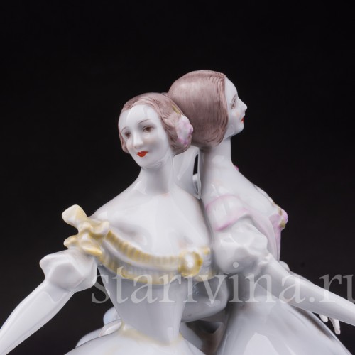 Фарфоровая статуэтка Три танцовщицы, Rosenthal, Германия, 1935 год.