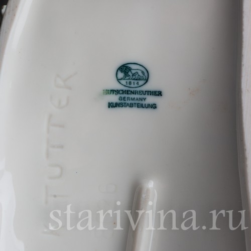 Фарфоровая статуэтка собак Бегущие борзые, Hutschenreuther, Германия, 1970 гг.