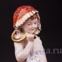 Статуэтка из фарфора Аллегория осени, малыш с серпом, Dressel, Kister & Cie, Германия, нач. 20 века.