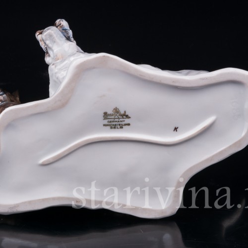 Фарфоровая статуэтка собак Два скотч терьера, Rosenthal, Германия, 1935 год.