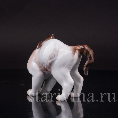 Фарфоровая фигурка Котёнок с выгнутой спинкой, Rosenthal, Германия, 1919-35 гг.