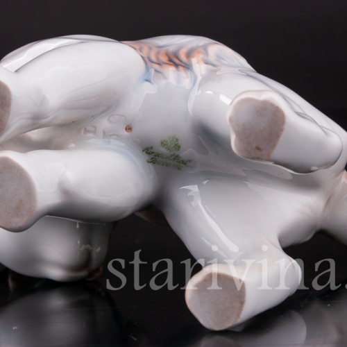 Фарфоровая фигурка Котёнок с выгнутой спинкой, Rosenthal, Германия, 1919-35 гг.