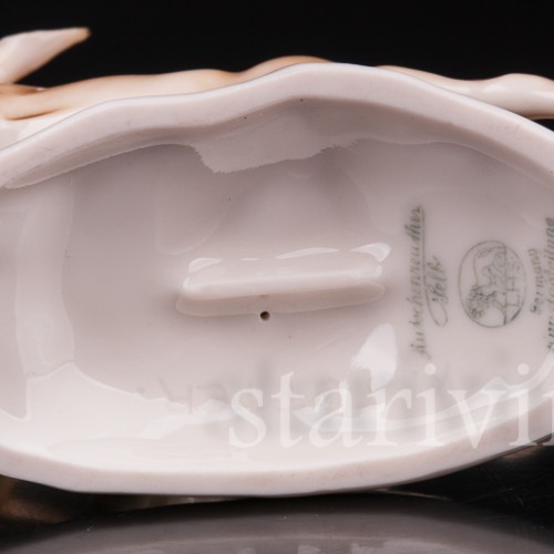 Статуэтка из фарфора Две лани, Hutschenreuther, Германия, 1938-55 гг.