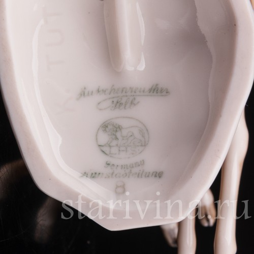 Статуэтка из фарфора Две лани, Hutschenreuther, Германия, 1938-55 гг.