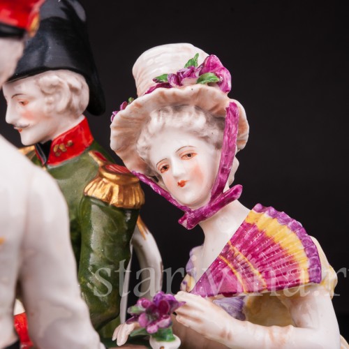 Фарфоровая композиция Рапорт, Ackermann & Fritze, Германия, пер. пол. 20 в.