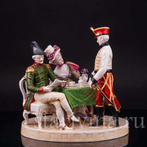 Фарфоровая композиция Рапорт, Ackermann & Fritze, Германия, пер. пол. 20 в.