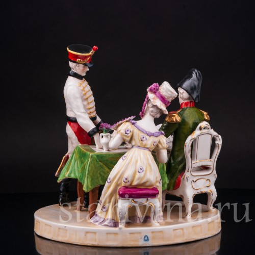 Фарфоровая композиция Рапорт, Ackermann & Fritze, Германия, пер. пол. 20 в.