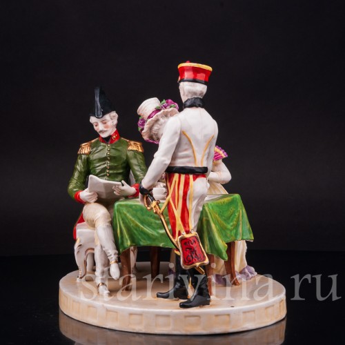 Фарфоровая композиция Рапорт, Ackermann & Fritze, Германия, пер. пол. 20 в.