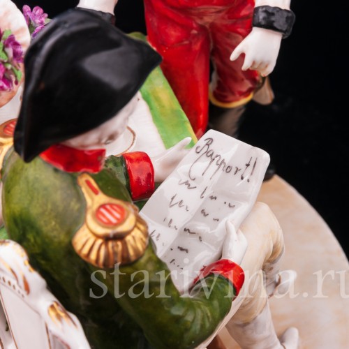 Фарфоровая композиция Рапорт, Ackermann & Fritze, Германия, пер. пол. 20 в.