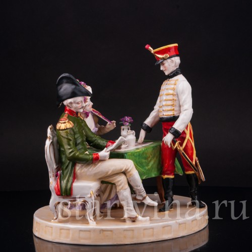 Фарфоровая композиция Рапорт, Ackermann & Fritze, Германия, пер. пол. 20 в.