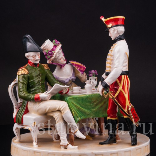 Фарфоровая композиция Рапорт, Ackermann & Fritze, Германия, пер. пол. 20 в.