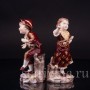Парные фарфоровые статуэтки Танцующие дети, Volkstedt, Германия, кон. 19 в.