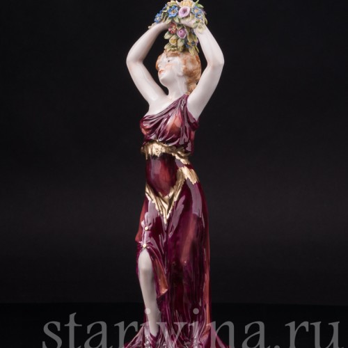 Девушка с букетом, Ernst Bohne Sohne, Германия, нач. 20 в