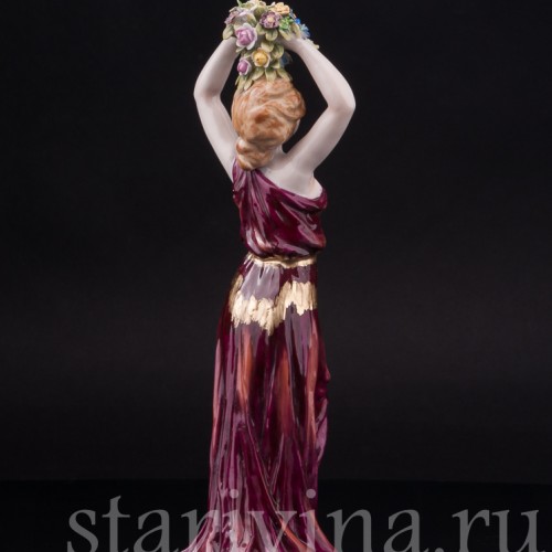 Девушка с букетом, Ernst Bohne Sohne, Германия, нач. 20 в