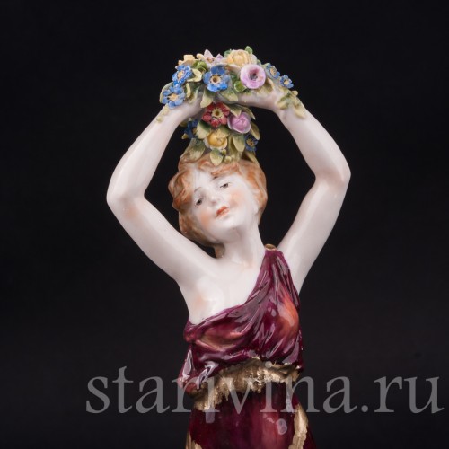 Девушка с букетом, Ernst Bohne Sohne, Германия, нач. 20 в