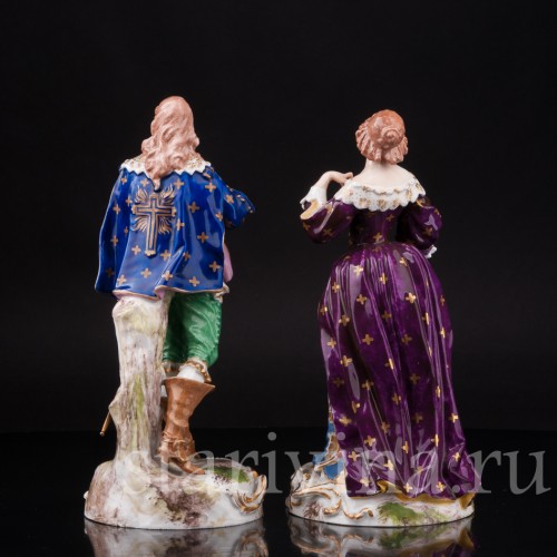 Парные фарфоровые статуэтки Галантная пара, Derby, Великобритания, 1775 год.