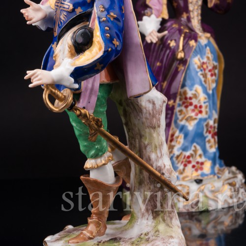 Парные фарфоровые статуэтки Галантная пара, Derby, Великобритания, 1775 год.