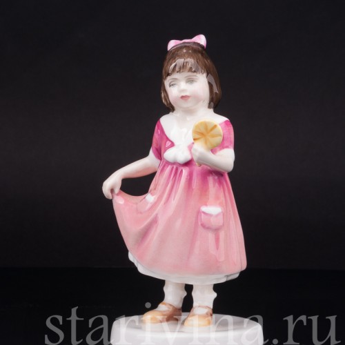 Фигурка из фарфора Девочка с леденцом, Royal Doulton, Великобритания, 1994 г.