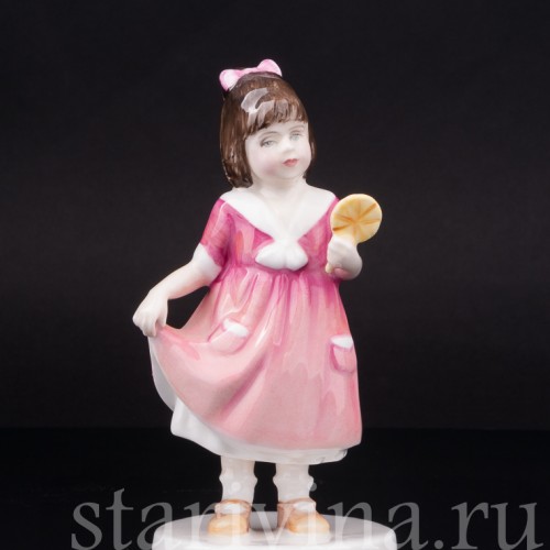Фигурка из фарфора Девочка с леденцом, Royal Doulton, Великобритания, 1994 г.