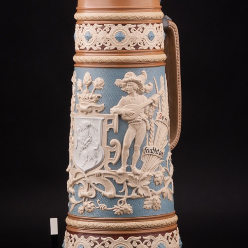 Старинный пивной Кувшин с гербом, 3.3 л, Villeroy & Boch, Германия, 1895 г.