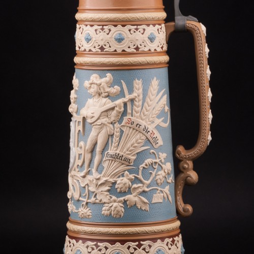 Старинный пивной Кувшин с гербом, 3.3 л, Villeroy & Boch, Германия, 1895 г.