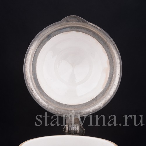 Старинный пивной кувшин Павлин, 3.8 л, Villeroy & Boch, Германия, 1910 г.