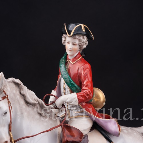 Фарфоровая композиция Охотник с собаками, Ernst Bohne Sohne, Германия, нач. 20 в.