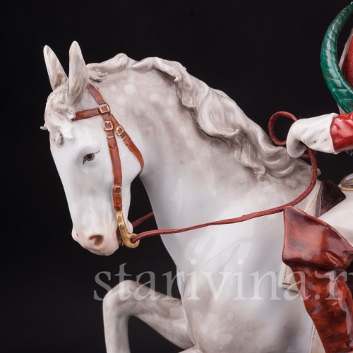 Фарфоровая композиция Охотник с собаками, Ernst Bohne Sohne, Германия, нач. 20 в.