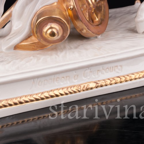 Фарфоровая композиция Памятник Наполеону в Шербурге, Scheibe-Alsbach, Германия, пер. пол. 20 в.