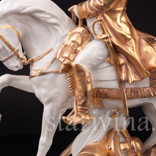 Фарфоровая композиция Памятник Наполеону в Шербурге, Scheibe-Alsbach, Германия, пер. пол. 20 в.