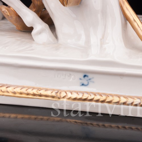 Фарфоровая композиция Памятник Наполеону в Шербурге, Scheibe-Alsbach, Германия, пер. пол. 20 в.