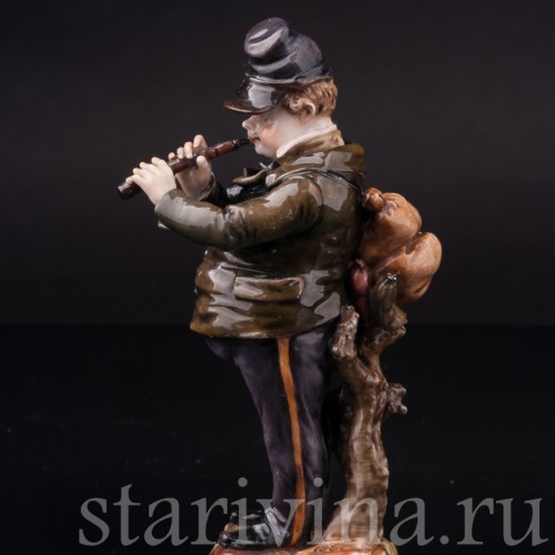 Фигурка из фарфора Музыкант с гобоем, Дрезден, Германия, нач. 20 в.
