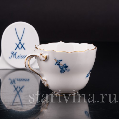 Уценненная фарфоровая Кофейная чашка, Meissen, Германия, вт. пол. 20 в.