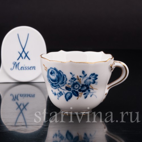 Уценненная фарфоровая Кофейная чашка, Meissen, Германия, вт. пол. 20 в.
