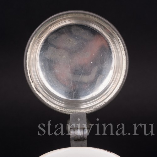 Старинная пивная кружка Портрет кавалера, 1/2 л, Villeroy & Boch, Германия, 1909 г.