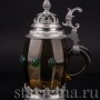 Старинная пивная кружка Дельфин и лилии, 1/2 л, Германия, пер. пол. 20 в.