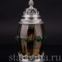 Старинная пивная кружка Дельфин и лилии, 1/2 л, Германия, пер. пол. 20 в.