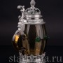 Старинная пивная кружка Дельфин и лилии, 1/2 л, Германия, пер. пол. 20 в.