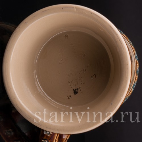 Старинная пивная кружка Времена года, 1/2 л, Villeroy & Boch, Германия, 1897 г.