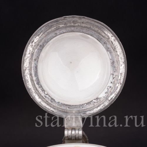 Старинная пивная кружка Сцены в таверне, 1 л, Villeroy & Boch, Германия, 1908 г.