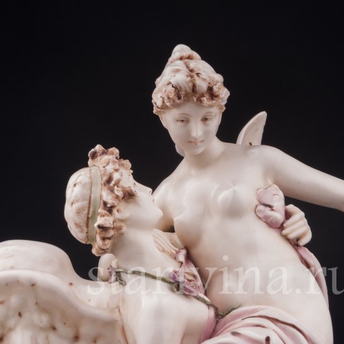 Фарфоровая композиция Амур и Психея, Австрия, нач. 20 века.