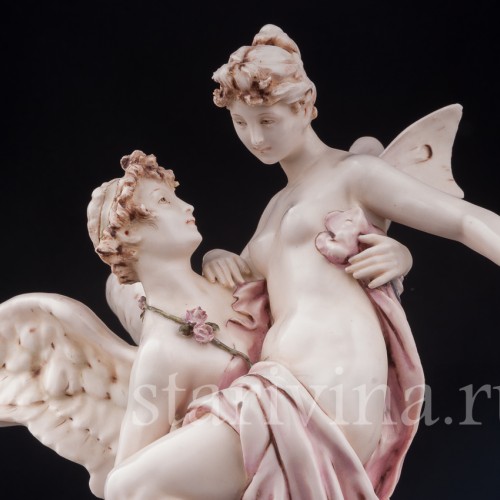 Фарфоровая композиция Амур и Психея, Австрия, нач. 20 века.