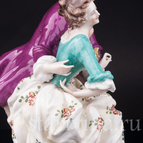 Фарфоровая композиция Пасторальная пара, Volkstedt, Германия, нач. 20 в.