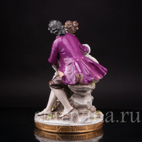 Фарфоровая композиция Пасторальная пара, Volkstedt, Германия, нач. 20 в.